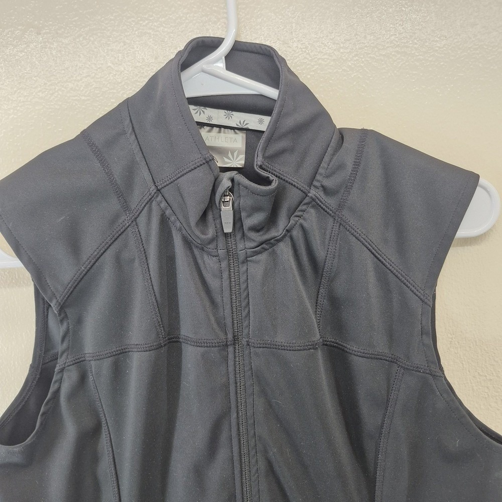 Athleta Vest Womens Small Black Full Zip Gorpcore - Picture 6 of 8
